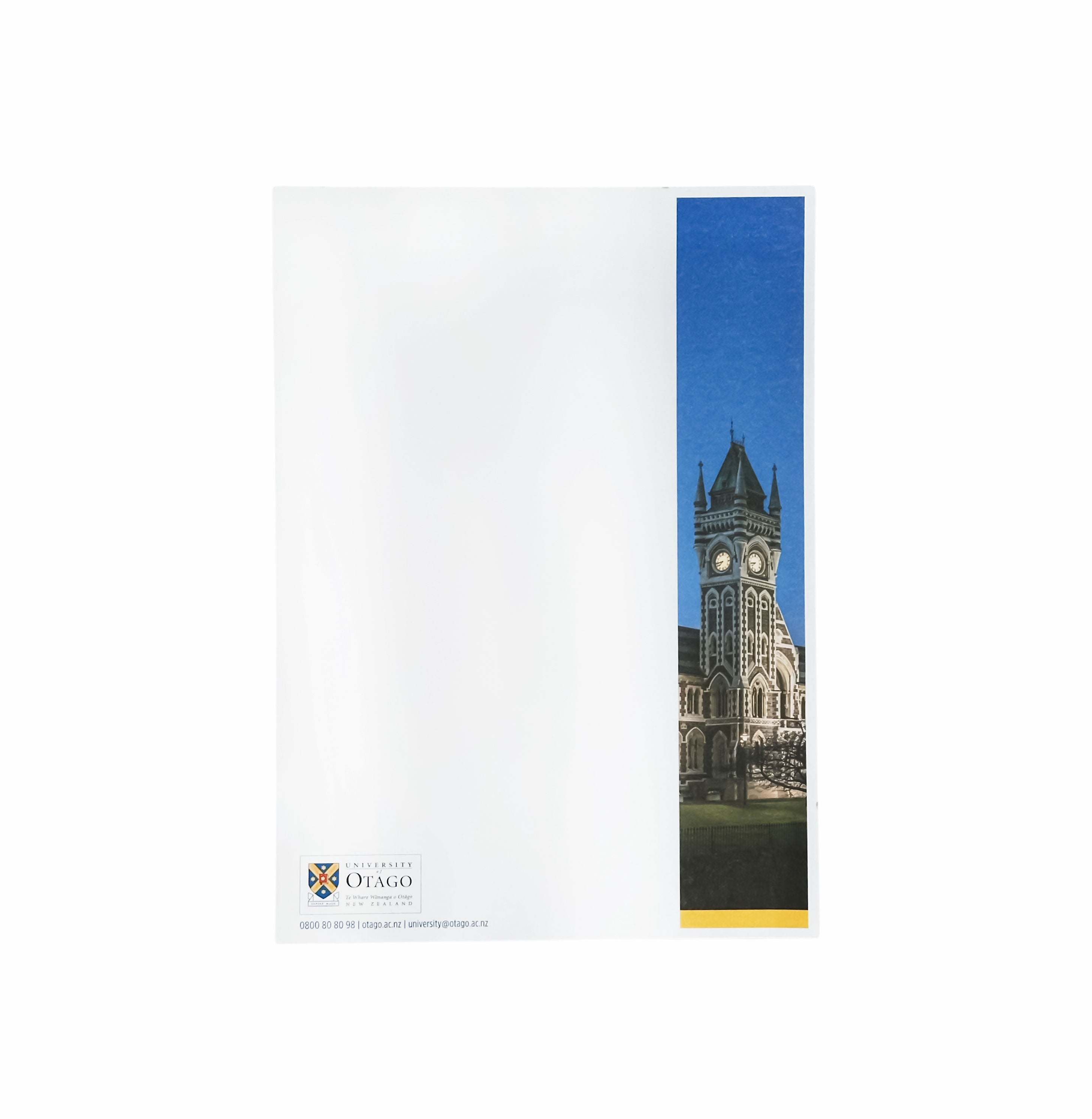 University A5 notepad University of Otago Online Shop