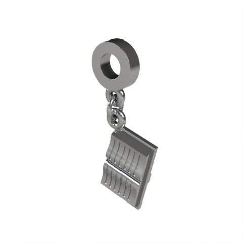 Sterling Silver Book Charm