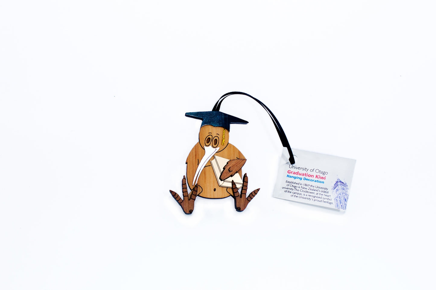 Rimu Hanging Graduation Kiwi