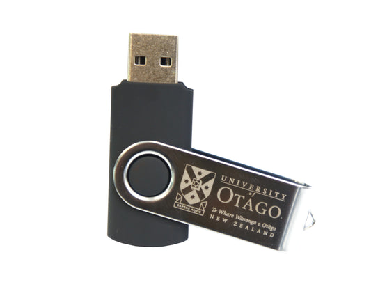 University of Otago Black 16GB USB drive