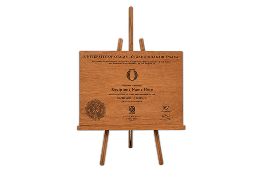 Rimu Degree (Engraved) with Stand