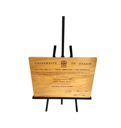 Rimu Degree (Engraved) with Stand