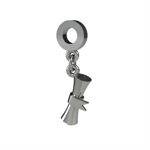 Sterling Silver Scroll Charm